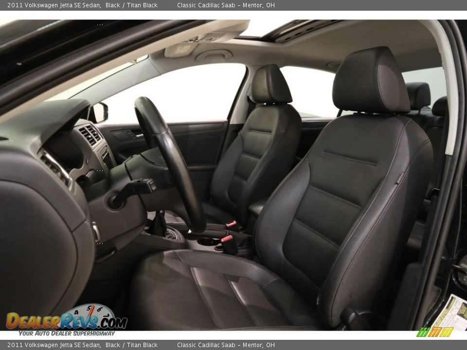 2011 Volkswagen Jetta SE Sedan Black / Titan Black Photo #5