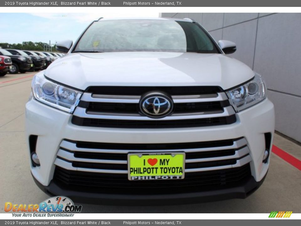 2019 Toyota Highlander XLE Blizzard Pearl White / Black Photo #3