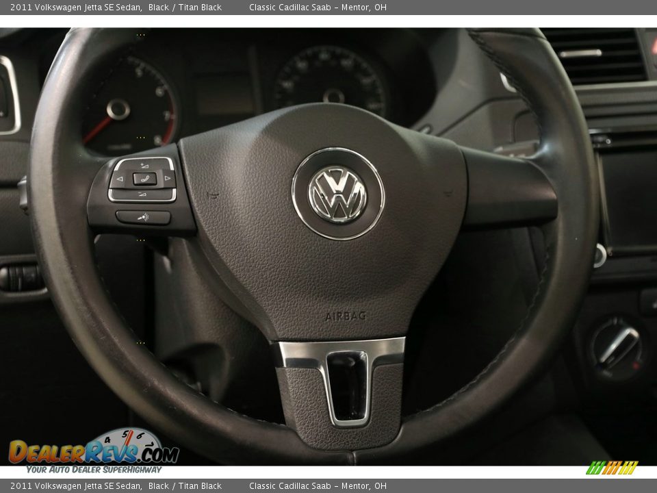 2011 Volkswagen Jetta SE Sedan Black / Titan Black Photo #7