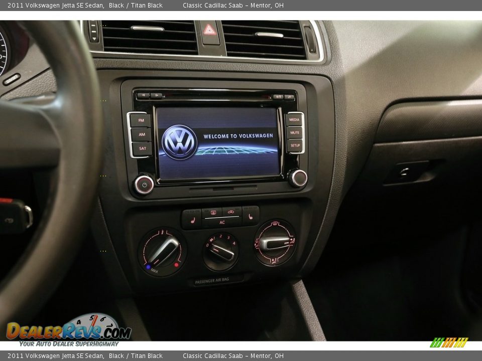 2011 Volkswagen Jetta SE Sedan Black / Titan Black Photo #9
