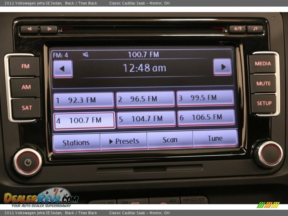 2011 Volkswagen Jetta SE Sedan Black / Titan Black Photo #10