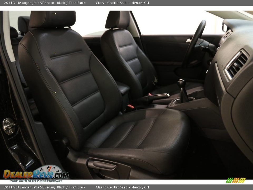 2011 Volkswagen Jetta SE Sedan Black / Titan Black Photo #13