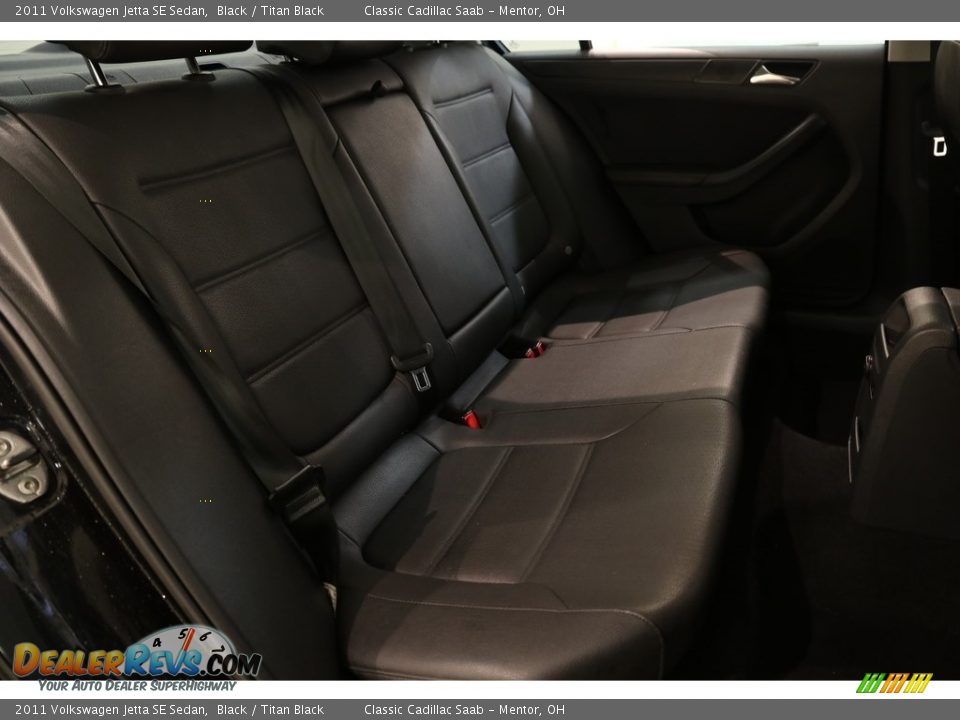 2011 Volkswagen Jetta SE Sedan Black / Titan Black Photo #14