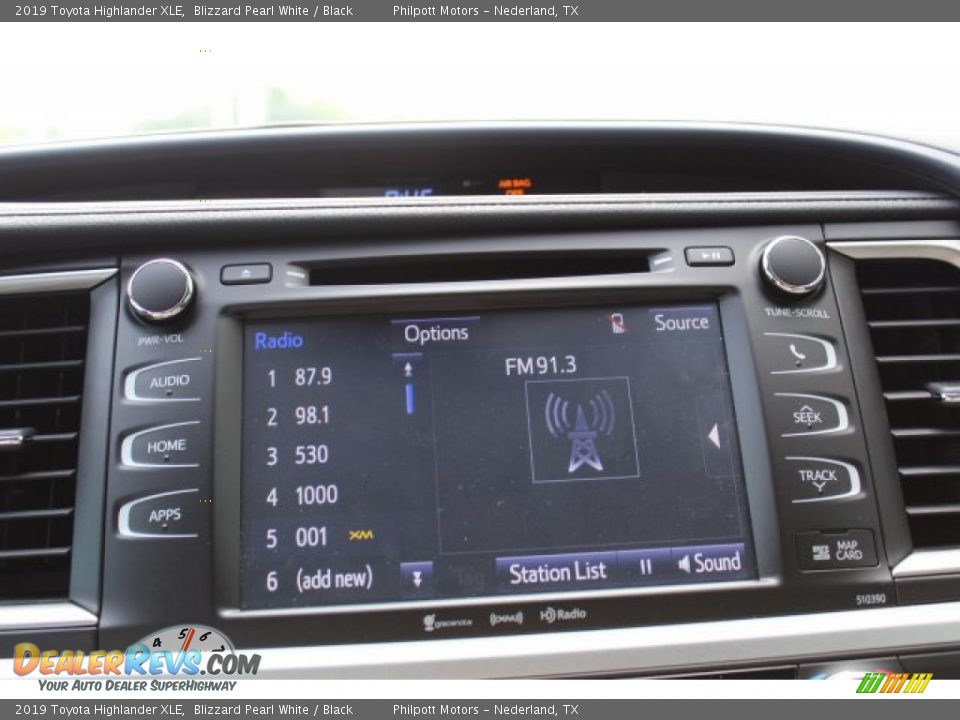 2019 Toyota Highlander XLE Blizzard Pearl White / Black Photo #15