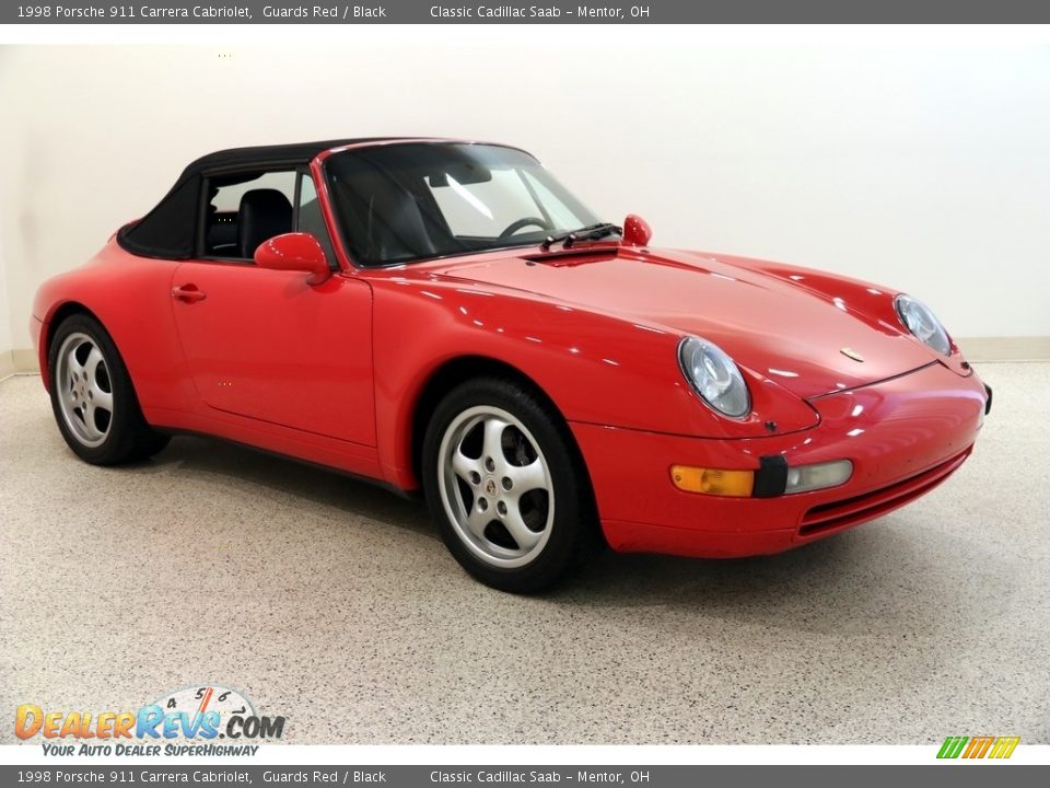Front 3/4 View of 1998 Porsche 911 Carrera Cabriolet Photo #2