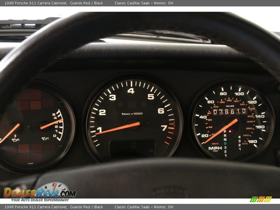 1998 Porsche 911 Carrera Cabriolet Gauges Photo #9