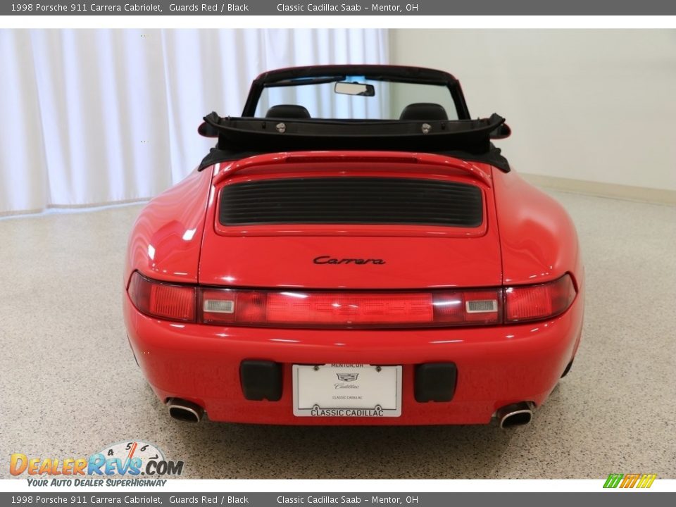 1998 Porsche 911 Carrera Cabriolet Guards Red / Black Photo #19