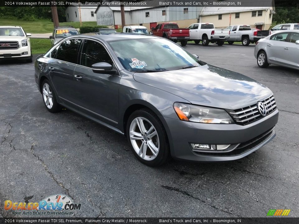 2014 Volkswagen Passat TDI SEL Premium Platinum Gray Metallic / Moonrock Photo #4