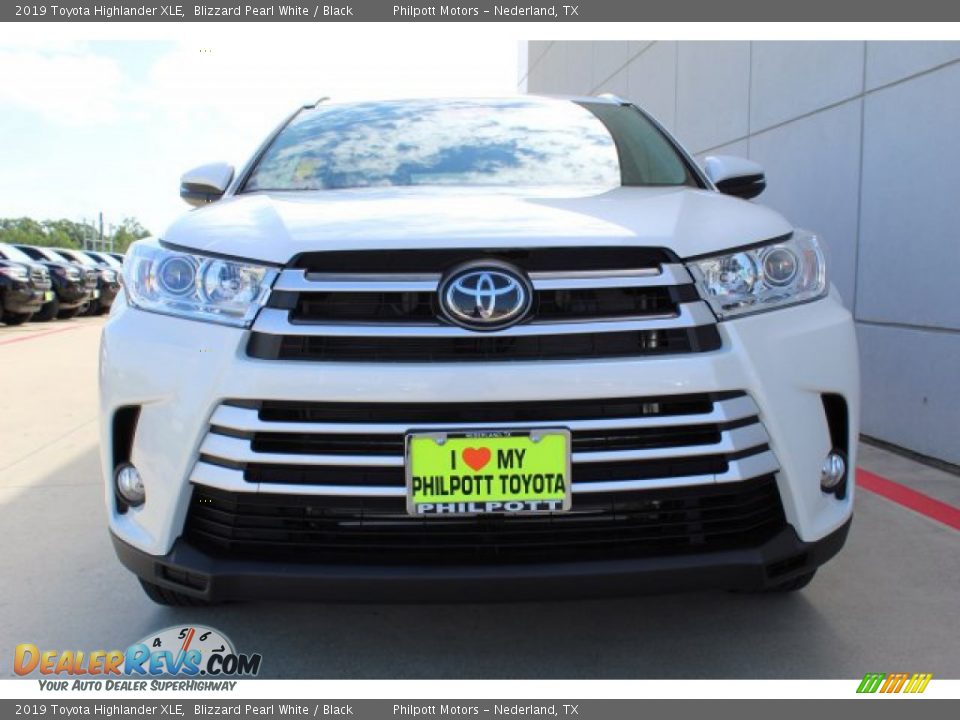 2019 Toyota Highlander XLE Blizzard Pearl White / Black Photo #3