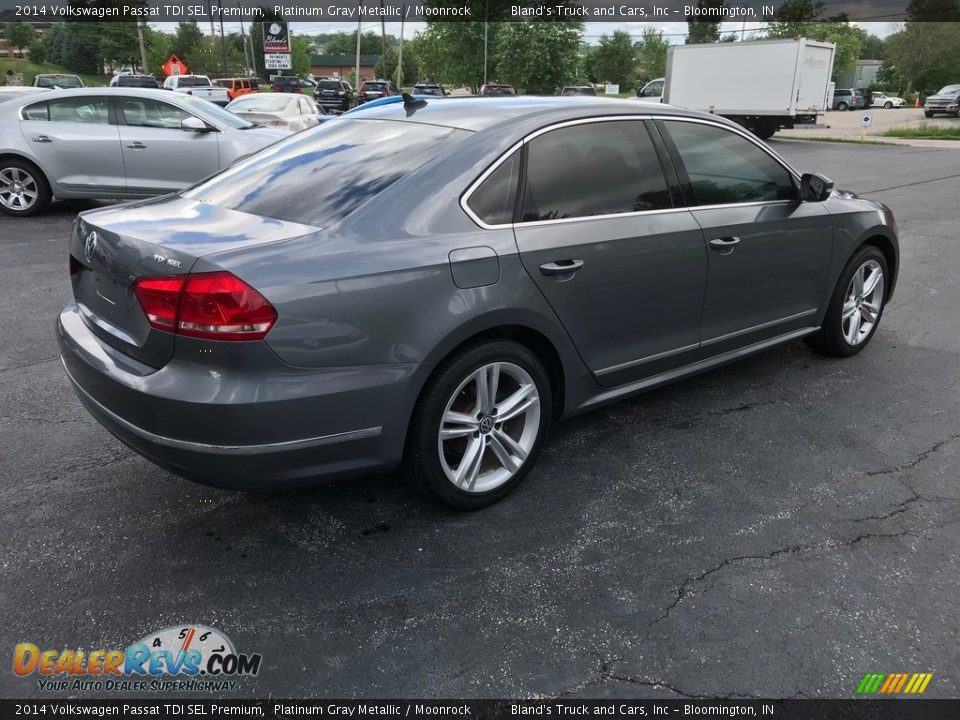 2014 Volkswagen Passat TDI SEL Premium Platinum Gray Metallic / Moonrock Photo #6