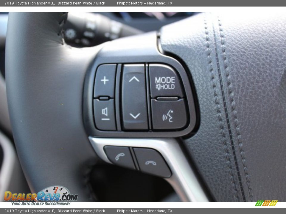 2019 Toyota Highlander XLE Blizzard Pearl White / Black Photo #12