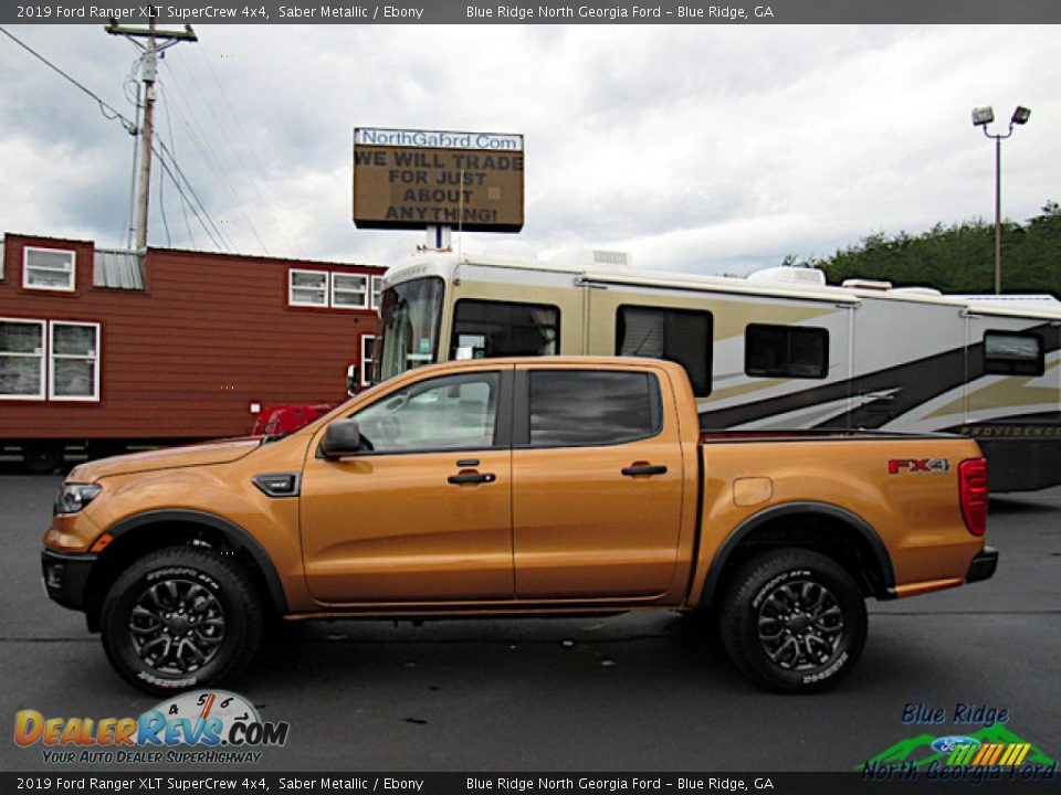 2019 Ford Ranger XLT SuperCrew 4x4 Saber Metallic / Ebony Photo #2