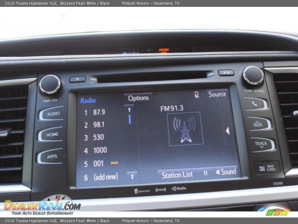 2019 Toyota Highlander XLE Blizzard Pearl White / Black Photo #15