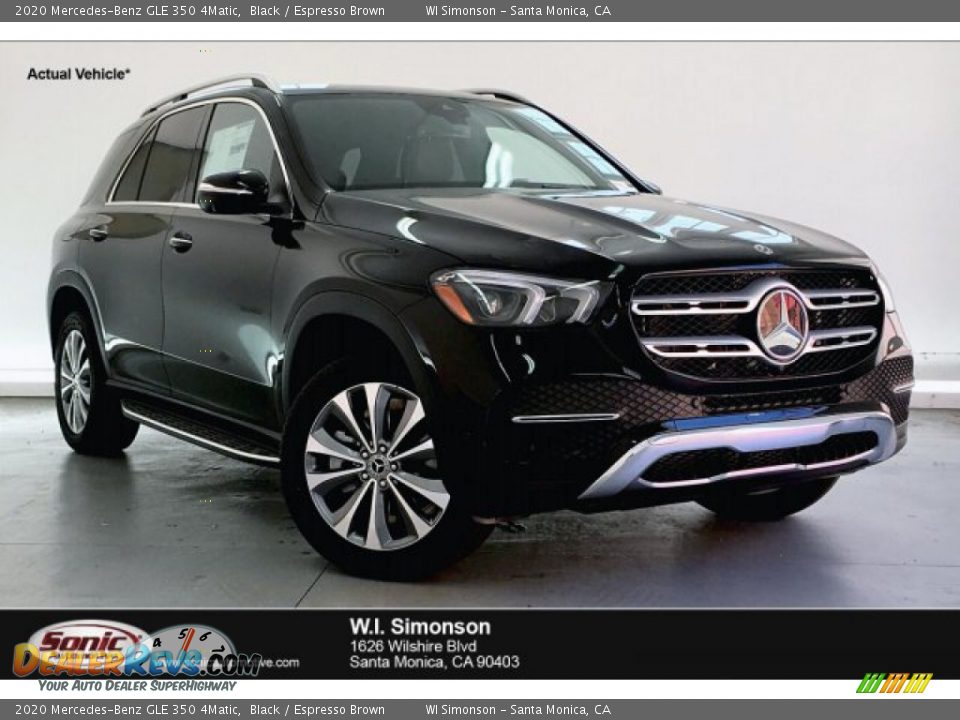 2020 Mercedes-Benz GLE 350 4Matic Black / Espresso Brown Photo #1