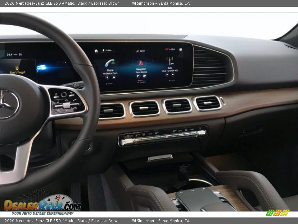 2020 Mercedes-Benz GLE 350 4Matic Black / Espresso Brown Photo #6