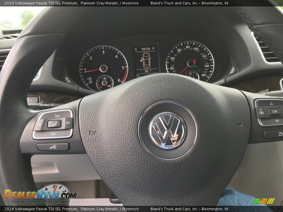 2014 Volkswagen Passat TDI SEL Premium Platinum Gray Metallic / Moonrock Photo #22