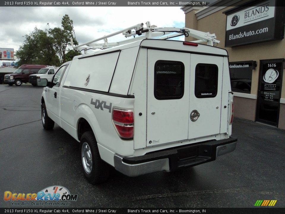 2013 Ford F150 XL Regular Cab 4x4 Oxford White / Steel Gray Photo #3