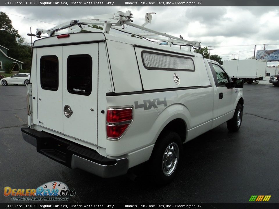 2013 Ford F150 XL Regular Cab 4x4 Oxford White / Steel Gray Photo #4