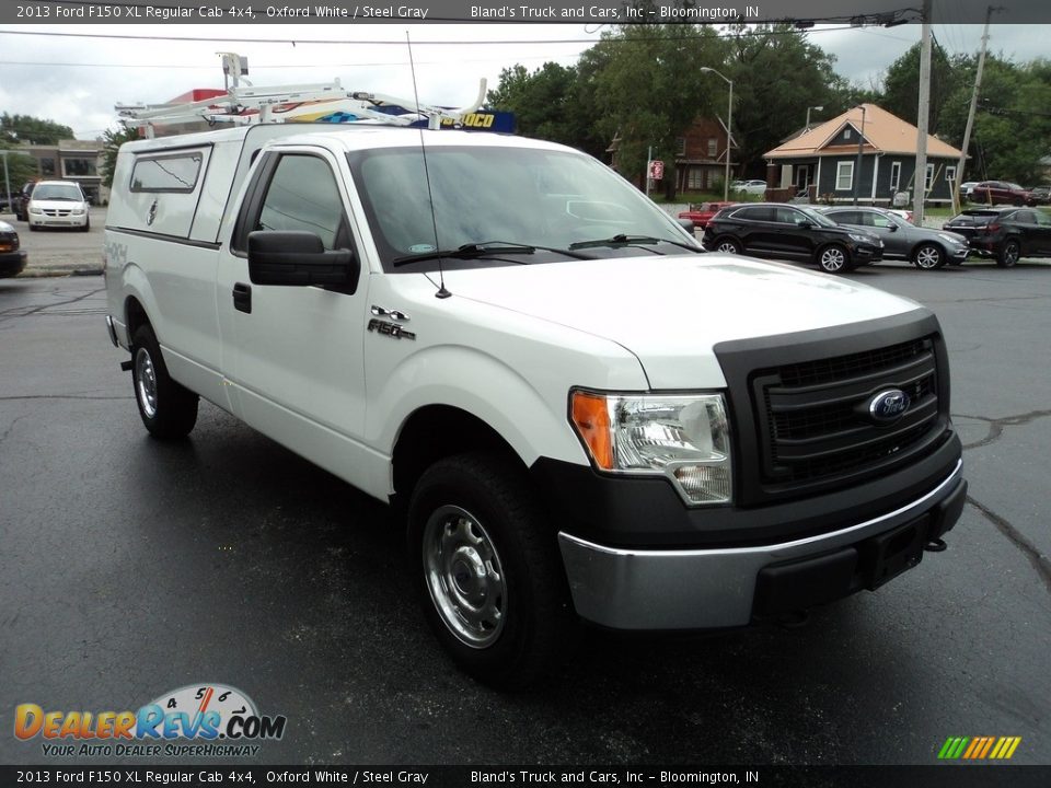 2013 Ford F150 XL Regular Cab 4x4 Oxford White / Steel Gray Photo #5