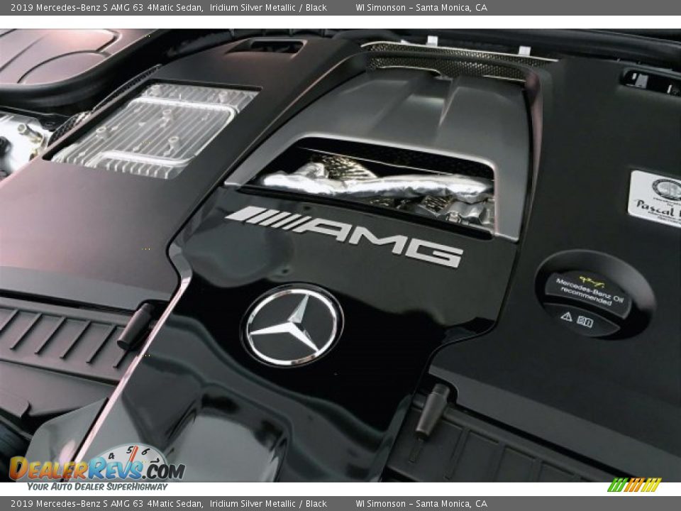 2019 Mercedes-Benz S AMG 63 4Matic Sedan Iridium Silver Metallic / Black Photo #31