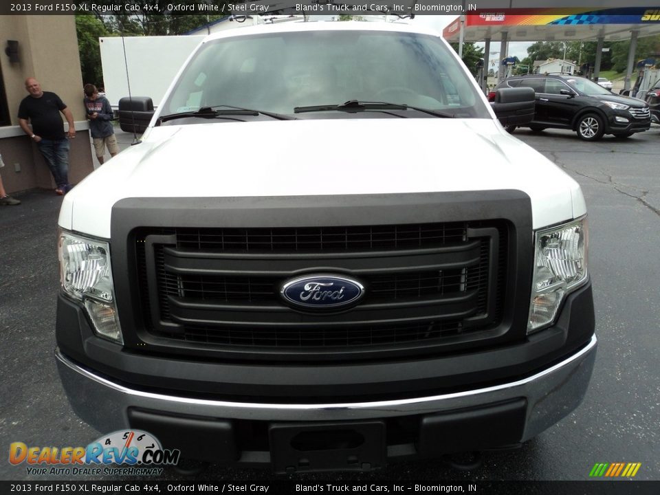 2013 Ford F150 XL Regular Cab 4x4 Oxford White / Steel Gray Photo #23