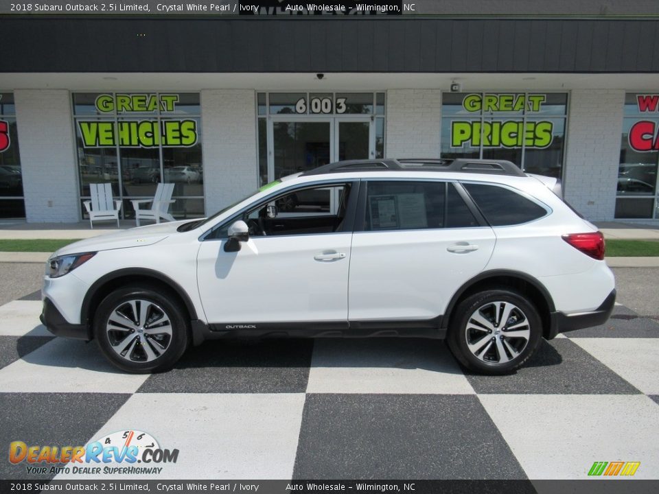 2018 Subaru Outback 2.5i Limited Crystal White Pearl / Ivory Photo #1
