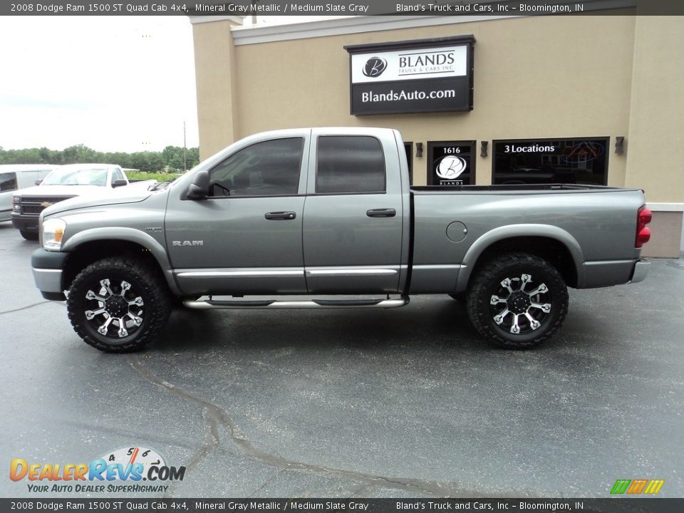 2008 Dodge Ram 1500 ST Quad Cab 4x4 Mineral Gray Metallic / Medium Slate Gray Photo #1