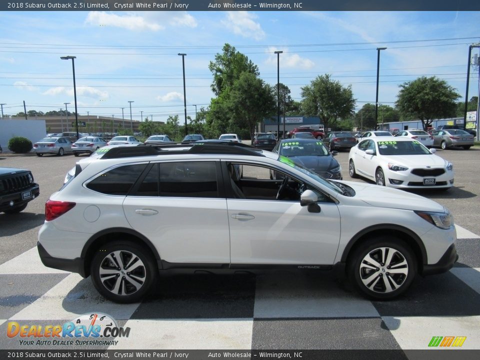 2018 Subaru Outback 2.5i Limited Crystal White Pearl / Ivory Photo #3