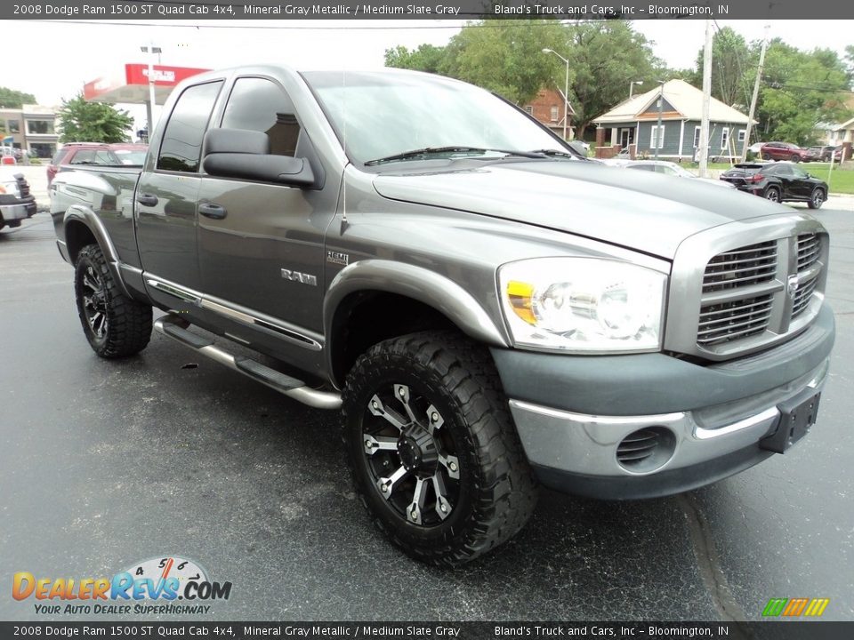 2008 Dodge Ram 1500 ST Quad Cab 4x4 Mineral Gray Metallic / Medium Slate Gray Photo #5
