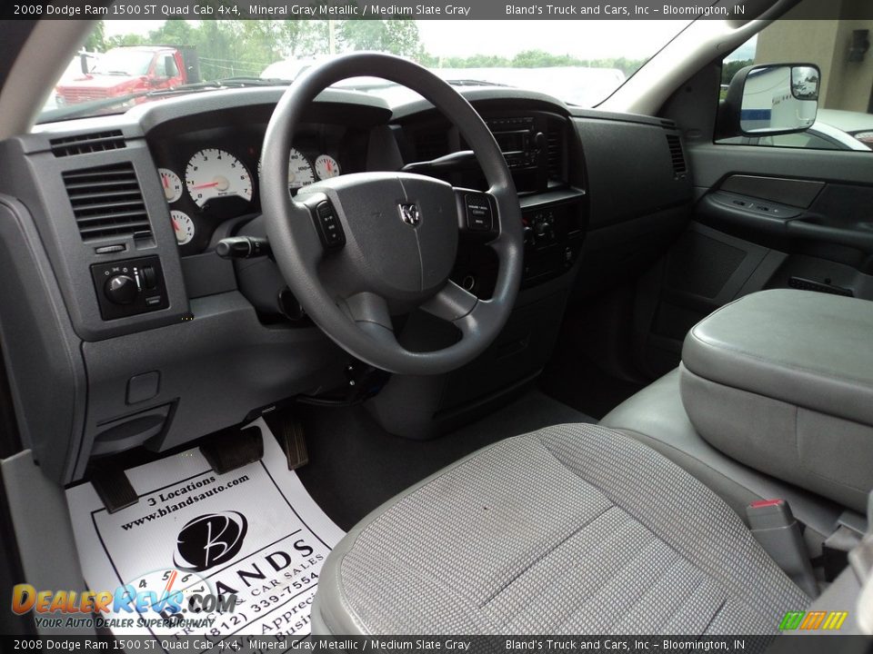 2008 Dodge Ram 1500 ST Quad Cab 4x4 Mineral Gray Metallic / Medium Slate Gray Photo #6