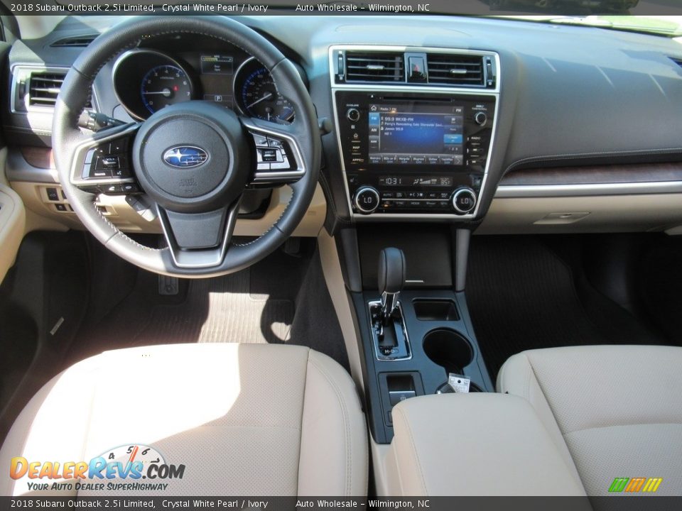 2018 Subaru Outback 2.5i Limited Crystal White Pearl / Ivory Photo #14