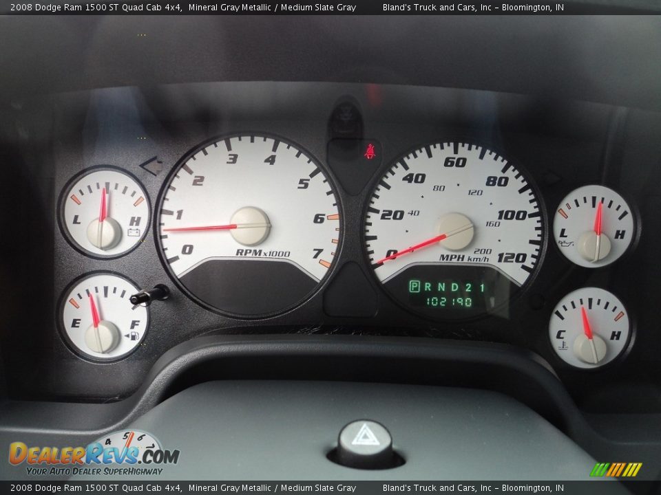 2008 Dodge Ram 1500 ST Quad Cab 4x4 Mineral Gray Metallic / Medium Slate Gray Photo #13