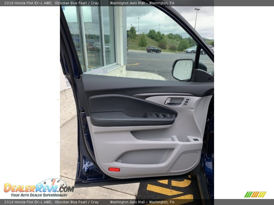 2019 Honda Pilot EX-L AWD Obsidian Blue Pearl / Gray Photo #10