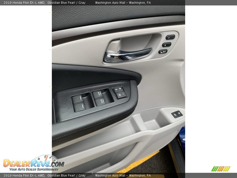 2019 Honda Pilot EX-L AWD Obsidian Blue Pearl / Gray Photo #11