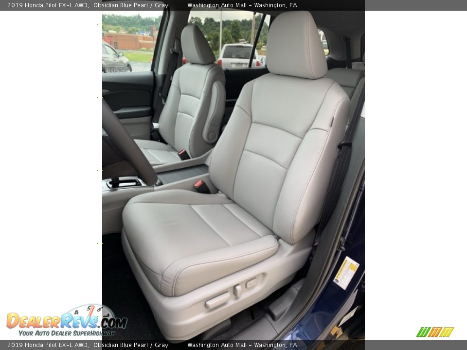 2019 Honda Pilot EX-L AWD Obsidian Blue Pearl / Gray Photo #14