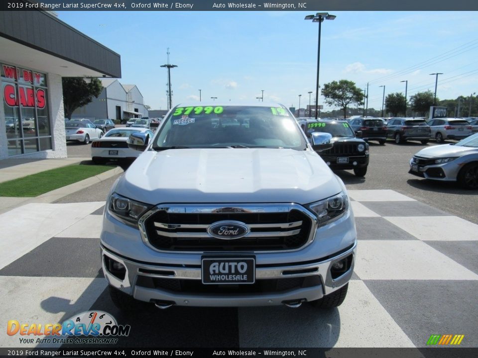 2019 Ford Ranger Lariat SuperCrew 4x4 Oxford White / Ebony Photo #2