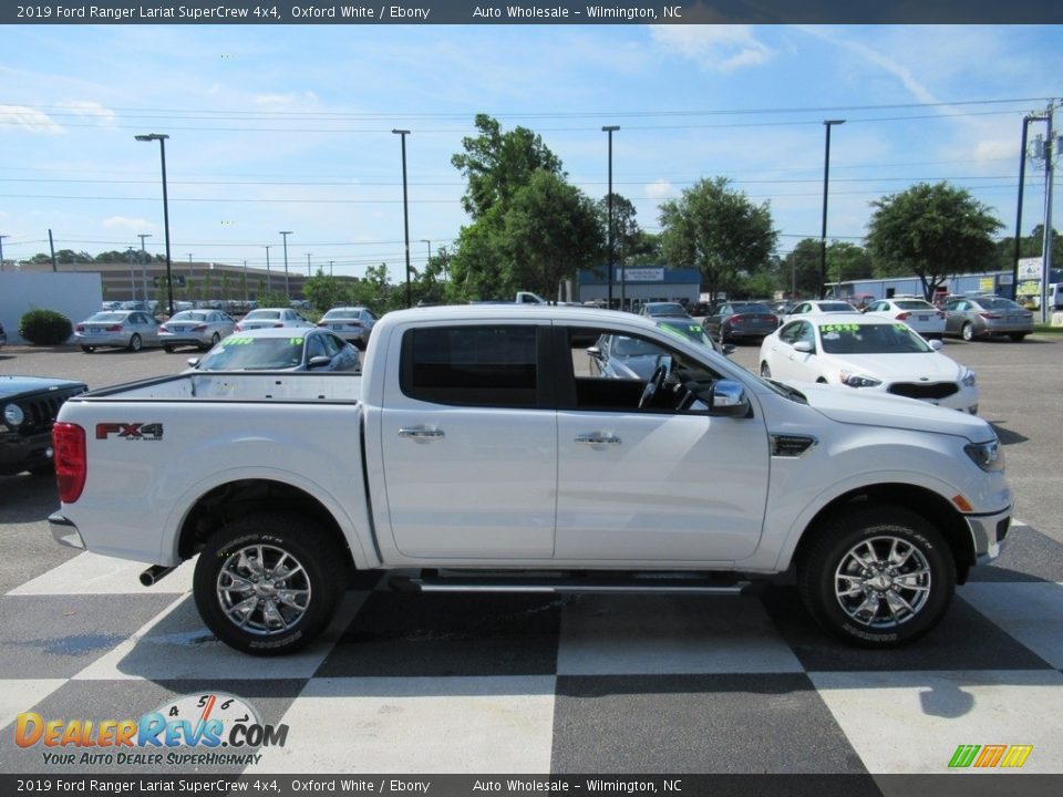 2019 Ford Ranger Lariat SuperCrew 4x4 Oxford White / Ebony Photo #3