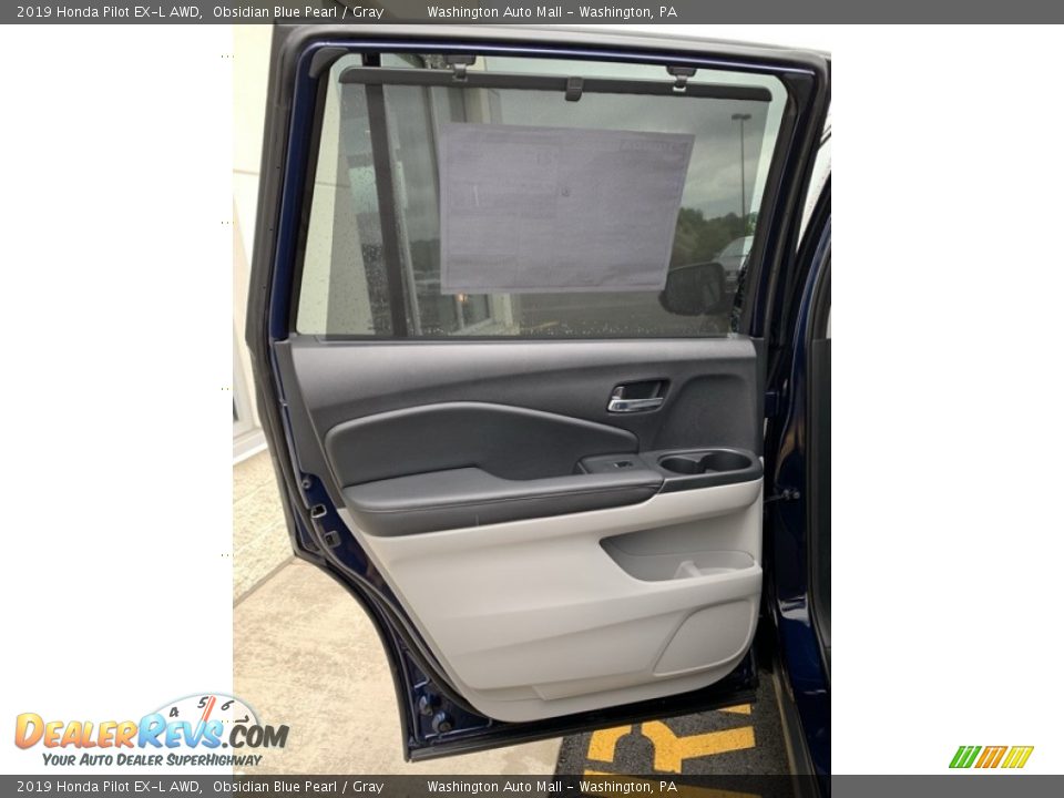 2019 Honda Pilot EX-L AWD Obsidian Blue Pearl / Gray Photo #16
