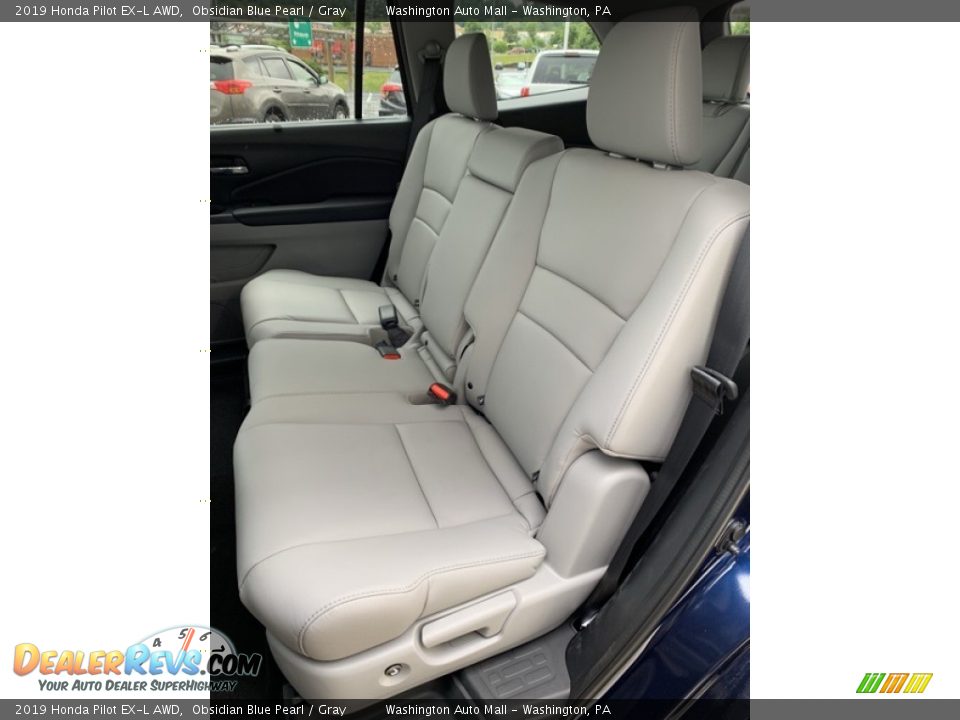 2019 Honda Pilot EX-L AWD Obsidian Blue Pearl / Gray Photo #18