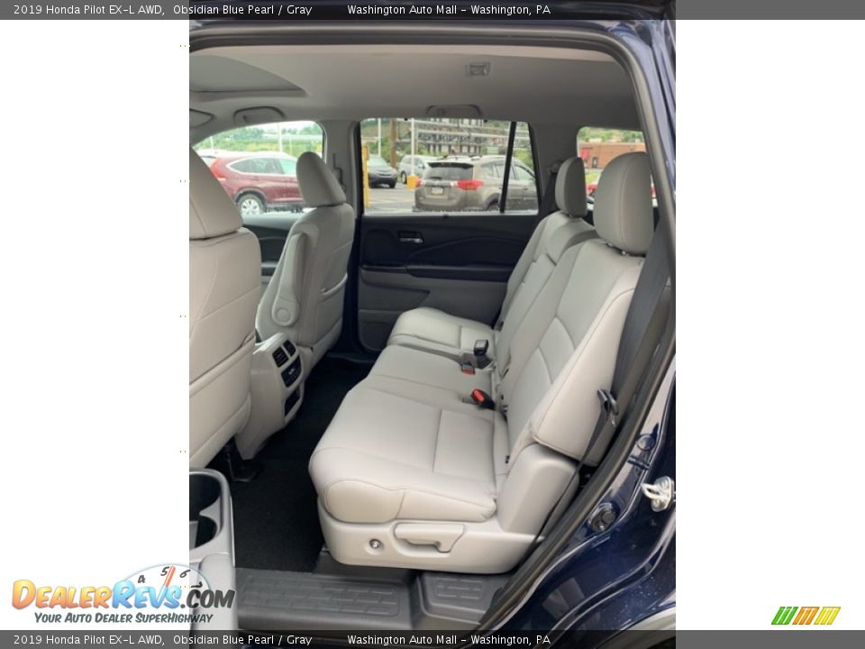 2019 Honda Pilot EX-L AWD Obsidian Blue Pearl / Gray Photo #19