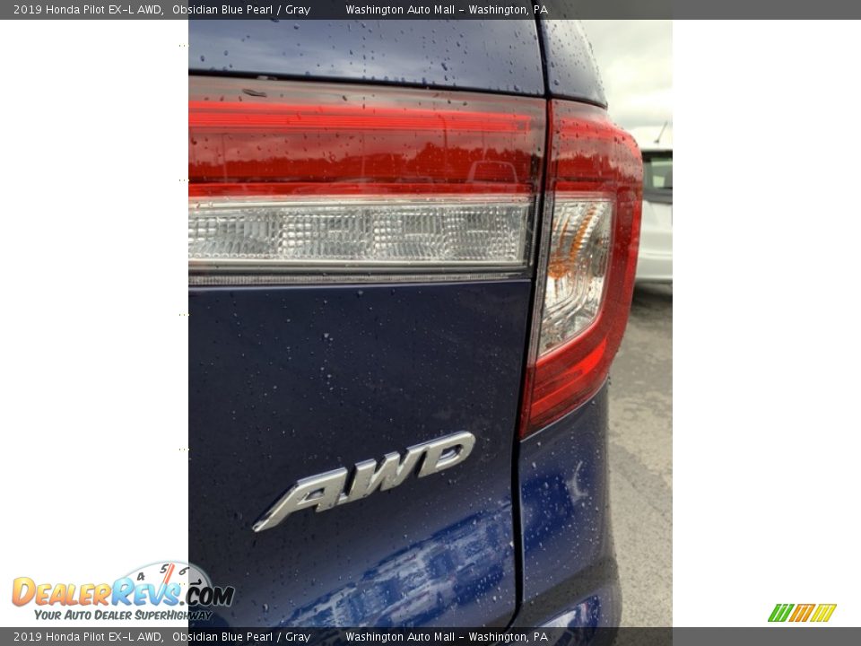 2019 Honda Pilot EX-L AWD Obsidian Blue Pearl / Gray Photo #25