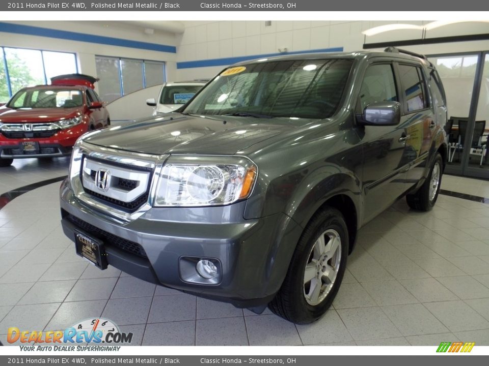 2011 Honda Pilot EX 4WD Polished Metal Metallic / Black Photo #1