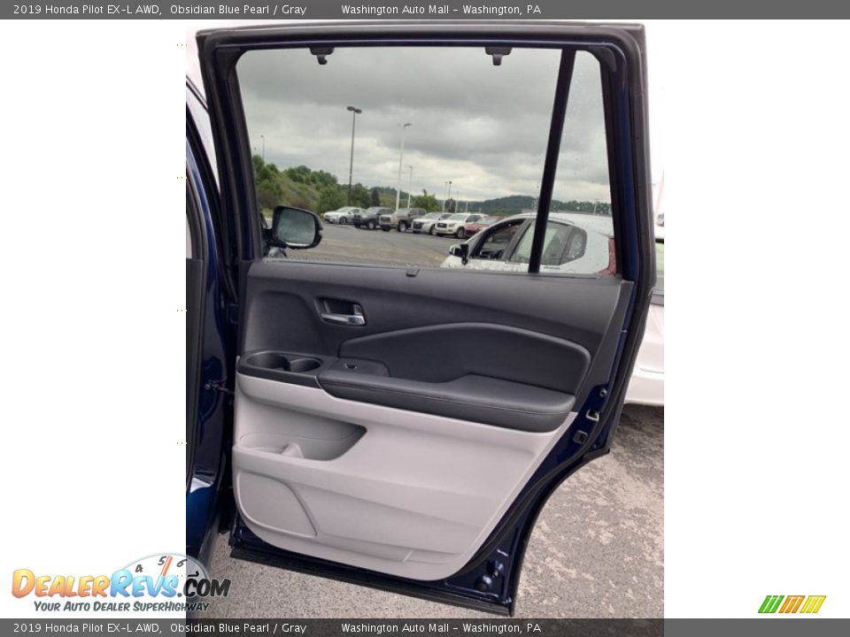 2019 Honda Pilot EX-L AWD Obsidian Blue Pearl / Gray Photo #26