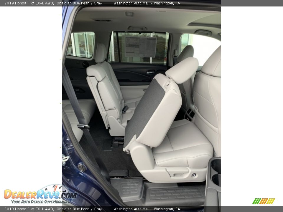 2019 Honda Pilot EX-L AWD Obsidian Blue Pearl / Gray Photo #28