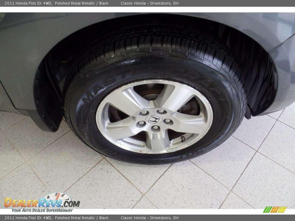 2011 Honda Pilot EX 4WD Polished Metal Metallic / Black Photo #5