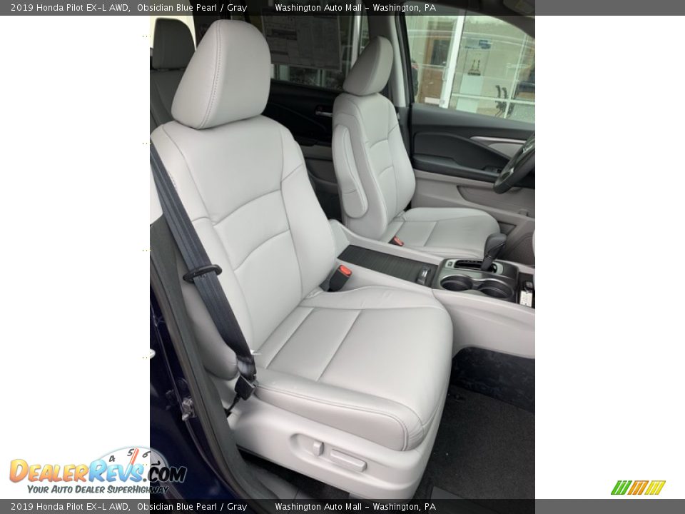 2019 Honda Pilot EX-L AWD Obsidian Blue Pearl / Gray Photo #32