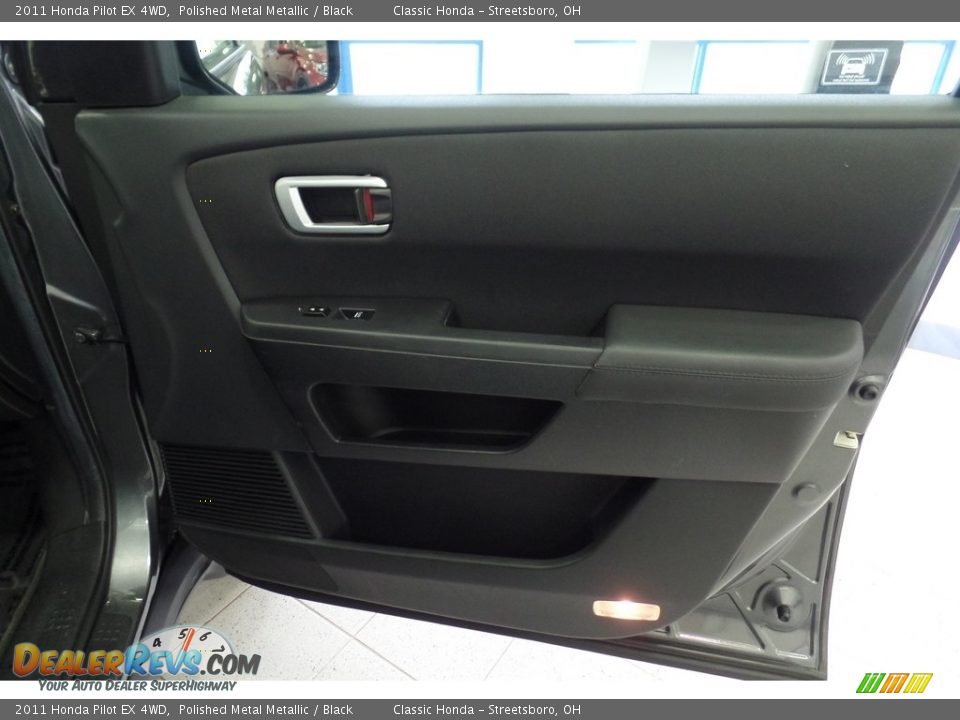 2011 Honda Pilot EX 4WD Polished Metal Metallic / Black Photo #14