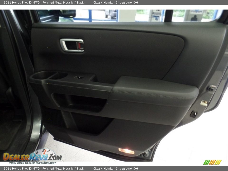 2011 Honda Pilot EX 4WD Polished Metal Metallic / Black Photo #17