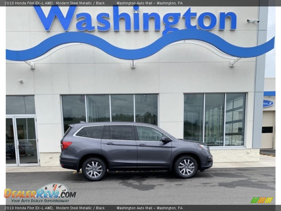 2019 Honda Pilot EX-L AWD Modern Steel Metallic / Black Photo #1