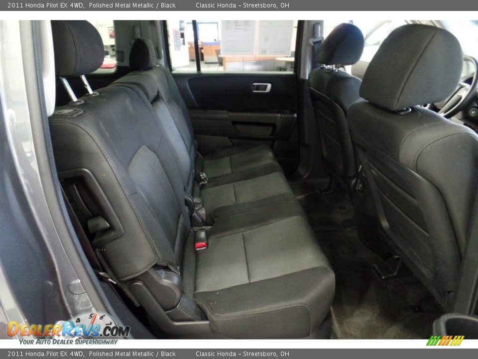 2011 Honda Pilot EX 4WD Polished Metal Metallic / Black Photo #19